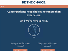 Tablet Screenshot of bethechoice.org